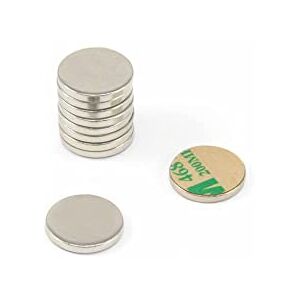 FIRST4MAGNETS Nickel Plated Mild Steel Disc with 3M Self Adhesive for Arts, Crafts, Model Making, DIY and Hobbies 20mm dia x 2mm thick Pack of 100 FIRST4MAGNETS Nickel Plated Mild Steel Disc with 3M Self Adhesive for Arts, Crafts, Model Making, DIY and Hobbies 20mm dia x 2mm thick Pack of 100