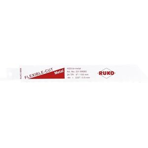 RUKO HSS Bi-Metal Reciprocating Blade, White Finish, 152.0 mm Length, 18.4 mm Height, Pack of 5, R33189065 RUKO HSS Bi-Metal Reciprocating Blade, White Finish, 152.0 mm Length, 18.4 mm Height, Pack of 5, R33189065