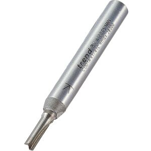 Trend CraftPro Straight Two Flute Router Cutter Bit, 1/4 Inch Shank, 3mm Cut Diameter & 9.5mm Cut Length, Tungsten Carbide Tipped, C001AX1/4TC Trend CraftPro Straight Two Flute Router Cutter Bit, 1/4 Inch Shank, 3mm Cut Diameter & 9.5mm Cut Length, Tungsten Carbide Tipped, C001AX1/4TC