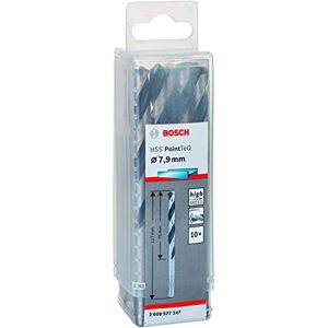 Bosch Professional 10-Piece PointTeQ HSS Twist Drill Bit (for Metal, 7.9 x 75 x 117 mm, Drill Driver Accessories) Bosch Professional 10-Piece PointTeQ HSS Twist Drill Bit (for Metal, 7.9 x 75 x 117 mm, Drill Driver Accessories)