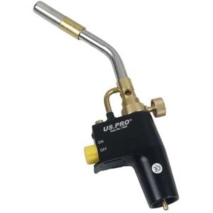 US PRO Propane MAP and MAPP or Propane Gas brazing Torch, Soldering Blow Torch for Plumbing, Brazing Soldering, High Heat Gas Trigger Start for Welding Paint Searing Steak US PRO Propane MAP and MAPP or Propane Gas brazing Torch, Soldering Blow Torch for Plumbing, Brazing Soldering, High Heat Gas Trigger Start for Welding Paint Searing Steak