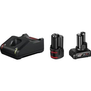 Bosch 12V System rechargeable battery starter set (GBA 2.0 Ah rechargeable battery plus GBA 4.0Ah rechargeable battery plus GAL 12V-40 charger, in carton) Bosch 12V System rechargeable battery starter set (GBA 2.0 Ah rechargeable battery plus GBA 4.0Ah rechargeable battery plus GAL 12V-40 charger, in carton)