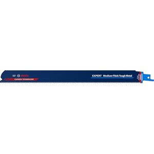 Bosch Professional 1x Expert ‘Medium-Thick Tough Metal’ S 1255 HHM Reciprocating Saw Blade (for Tough steel, Stainless steel sheets, Length 300 mm, Accessories Reciprocating Saw) Bosch Professional 1x Expert ‘Medium-Thick Tough Metal’ S 1255 HHM Reciprocating Saw Blade (for Tough steel, Stainless steel sheets, Length 300 mm, Accessories Reciprocating Saw)