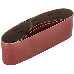 Mirka Red 3 pcs fabric sanding belts 75x533mm / grit P120 / high quality sanding belt for belt sander/for sanding wood and metal Mirka Red 3 pcs fabric sanding belts 75x533mm / grit P120 / high quality sanding belt for belt sander/for sanding wood and metal