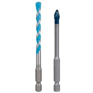 Bosch 2x EXPERT HEX-9 Hard Ceramic and Multi Construction Drill Bit Set (for Hard tiles, Soft tiles, Ø 6,0, 6,0 mm, Professional Accessory Impact Drill/Driver, Rotary Drill/Drivers) Bosch 2x EXPERT HEX-9 Hard Ceramic and Multi Construction Drill Bit Set (for Hard tiles, Soft tiles, Ø 6,0, 6,0 mm, Professional Accessory Impact Drill/Driver, Rotary Drill/Drivers)