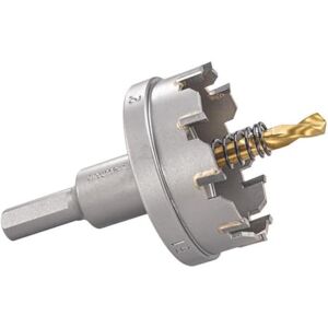Starrett Tungsten Carbide Tipped Hole Saw SM51 Sheet Metal Cutter With Arbor & Pilot Drill Bit For Drilling Stainless Steel Aluminum Alloy 51 mm Starrett Tungsten Carbide Tipped Hole Saw SM51 Sheet Metal Cutter With Arbor & Pilot Drill Bit For Drilling Stainless Steel Aluminum Alloy 51 mm