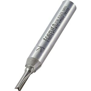 Trend CraftPro Straight Two Flute Router Cutter Bit, 1/4 Inch Shank, 2.5mm Cut Diameter & 8mm Cut Length, Tungsten Carbide Tipped, C001EX1/4TC Trend CraftPro Straight Two Flute Router Cutter Bit, 1/4 Inch Shank, 2.5mm Cut Diameter & 8mm Cut Length, Tungsten Carbide Tipped, C001EX1/4TC