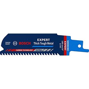 Bosch Professional 1x Expert ‘Thick Tough Metal’ S 555 CHC Reciprocating Saw Blade (for Tough steel, Cast iron, Length 100 mm, Accessories Reciprocating Saw) Bosch Professional 1x Expert ‘Thick Tough Metal’ S 555 CHC Reciprocating Saw Blade (for Tough steel, Cast iron, Length 100 mm, Accessories Reciprocating Saw)