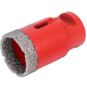 RUBI 4912 Dry Drilling in Ceramic, Porcelain, Natural Stone and Other Material Operating Speed 14,000 r.p.m DRYGRES Drill BIT Ø1 3/8" (35 MM.), Metallic Silver RUBI 4912 Dry Drilling in Ceramic, Porcelain, Natural Stone and Other Material Operating Speed 14,000 r.p.m DRYGRES Drill BIT Ø1 3/8" (35 MM.), Metallic Silver