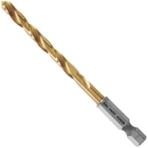Bosch TI2140IM 1-Piece 13/64 In. x 3-5/8 In. Titanium Nitride Coated Metal Drill Bit Impact Tough with Impact-Rated Hex Shank Ideal for Heavy-Gauge Carbon Steels, Light Gauge Metal, Hardwood Bosch TI2140IM 1-Piece 13/64 In. x 3-5/8 In. Titanium Nitride Coated Metal Drill Bit Impact Tough with Impact-Rated Hex Shank Ideal for Heavy-Gauge Carbon Steels, Light Gauge Metal, Hardwood