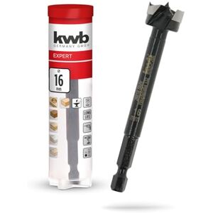 kwb Forstner Bit, Ø 16 mm, Cup Drill Bit (for Wood, Forged Drill Head, Special Grinding, Fast, Tear-Free Drill Holes, 4-Sided Ground Centre Point, Durable, for Cordless Screwdrivers & Drills) kwb Forstner Bit, Ø 16 mm, Cup Drill Bit (for Wood, Forged Drill Head, Special Grinding, Fast, Tear-Free Drill Holes, 4-Sided Ground Centre Point, Durable, for Cordless Screwdrivers & Drills)