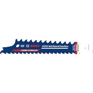 Bosch 1x Expert Multi Material Demolition S681KLHM Blade (for Wood with Metal, Construction Wood with Mortar and Nails, Length 150 mm, Professional Accessory Reciprocating Saw) Bosch 1x Expert Multi Material Demolition S681KLHM Blade (for Wood with Metal, Construction Wood with Mortar and Nails, Length 150 mm, Professional Accessory Reciprocating Saw)