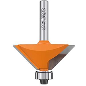 CMT ORANGE TOOLS 936.420.11 45 Degree Bevel Cutter, 1 Count, High Speed Steel, Teflon Coated, 1 Flute, Round Shank, 0.5mm, Wood, Metal CMT ORANGE TOOLS 936.420.11 45 Degree Bevel Cutter, 1 Count, High Speed Steel, Teflon Coated, 1 Flute, Round Shank, 0.5mm, Wood, Metal