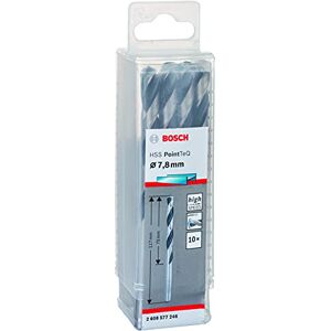 Bosch Professional 10-Piece PointTeQ HSS Twist Drill Bit (for Metal, 7.8 x 75 x 117 mm, Drill Driver Accessories) Bosch Professional 10-Piece PointTeQ HSS Twist Drill Bit (for Metal, 7.8 x 75 x 117 mm, Drill Driver Accessories)