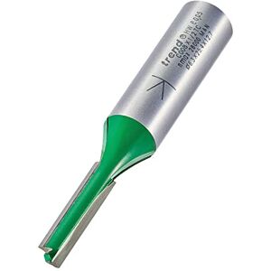 Trend CraftPro Straight Two Flute Router Cutter Bit, 1/2 Inch Shank, 6.3mm Cut Diameter & 25.4mm Cut Length, Tungsten Carbide Tipped, C008X1/2TC Trend CraftPro Straight Two Flute Router Cutter Bit, 1/2 Inch Shank, 6.3mm Cut Diameter & 25.4mm Cut Length, Tungsten Carbide Tipped, C008X1/2TC