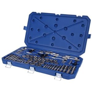 Century Drill & Tool – 98958 Carbon Steel Fractional Tap and Die Set, 58 Piece Tool Set – Tool Kit for Hand Cutting Applications, Construction Century Drill & Tool – 98958 Carbon Steel Fractional Tap and Die Set, 58 Piece Tool Set – Tool Kit for Hand Cutting Applications, Construction