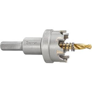 Starrett Tungsten Carbide Tipped Hole Saw SM30 Sheet Metal Cutter With Arbor & Pilot Drill Bit For Drilling Stainless Steel Aluminum Alloy 30 mm Starrett Tungsten Carbide Tipped Hole Saw SM30 Sheet Metal Cutter With Arbor & Pilot Drill Bit For Drilling Stainless Steel Aluminum Alloy 30 mm