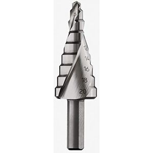 Bosch Professional HSS Step Drill Bit (for Metal and Plastic, Ø 4 – 20 mm, Length 70.5 mm, Drill Accessories) Bosch Professional HSS Step Drill Bit (for Metal and Plastic, Ø 4 – 20 mm, Length 70.5 mm, Drill Accessories)