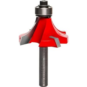 Freud Quadra-Cut Radius Rounding Over Bit with Perma-Shield Coating for Flawless Finish 4 Cutters, 1/4" Shank Dia., 1/2" Radius, 2-1/2" Length 34-116 Freud Quadra-Cut Radius Rounding Over Bit with Perma-Shield Coating for Flawless Finish 4 Cutters, 1/4" Shank Dia., 1/2" Radius, 2-1/2" Length 34-116