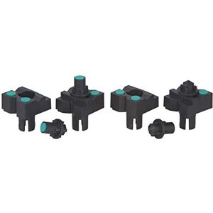 Wolfcraft 4 clamping jaws with rest pins for painting I 6166000 I Helpers for fastening and working on workpieces on all tables with 20 mm holes Wolfcraft 4 clamping jaws with rest pins for painting I 6166000 I Helpers for fastening and working on workpieces on all tables with 20 mm holes