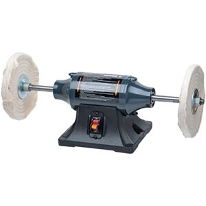 POWERTEC 8-Inch Bench Buffer Jewelry Polisher Includes 2PCs 80Ply Thic Buffing Wheels Slow Speed Long Shaft Benchtop Machine for Polishing Metal, Jewelry, Knives, Wood, Jade, and Plastic (BF800) POWERTEC 8-Inch Bench Buffer Jewelry Polisher Includes 2PCs 80Ply Thic Buffing Wheels Slow Speed Long Shaft Benchtop Machine for Polishing Metal, Jewelry, Knives, Wood, Jade, and Plastic (BF800)
