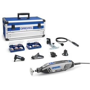 Dremel 4250 Rotary Tool 175 W, Multitool Kit with 6 Attachments 128 Accessories, 175W Motor with Electronic Feedback, Variable Speed 5.000-35.000 RPM Dremel 4250 Rotary Tool 175 W, Multitool Kit with 6 Attachments 128 Accessories, 175W Motor with Electronic Feedback, Variable Speed 5.000-35.000 RPM