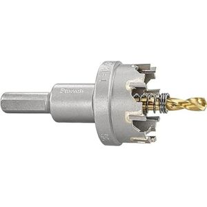 Starrett Tungsten Carbide Tipped Hole Saw SM36 Sheet Metal Cutter With Arbor & Pilot Drill Bit For Drilling Stainless Steel Aluminum Alloy 36 mm Starrett Tungsten Carbide Tipped Hole Saw SM36 Sheet Metal Cutter With Arbor & Pilot Drill Bit For Drilling Stainless Steel Aluminum Alloy 36 mm