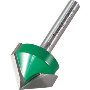 Trend CraftPro Chamfer Router Cutter Bit, 1/4 Inch Shank, 25.4mm Cut Diameter & 45 Degree V Groove, Tungsten Carbide Tipped, C045X1/4TC Trend CraftPro Chamfer Router Cutter Bit, 1/4 Inch Shank, 25.4mm Cut Diameter & 45 Degree V Groove, Tungsten Carbide Tipped, C045X1/4TC