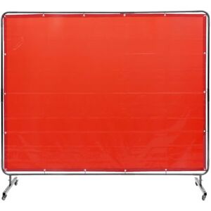 VEVOR Welding Screen with Frame, 6' x 8' Welding Curtain Screen, Flame-Resistant Vinyl Welding Protection Screen on 4 Swivel Wheels (2 Lockable), Moveable & Professional for Workshop/Industrial, Red VEVOR Welding Screen with Frame, 6' x 8' Welding Curtain Screen, Flame-Resistant Vinyl Welding Protection Screen on 4 Swivel Wheels (2 Lockable), Moveable & Professional for Workshop/Industrial, Red