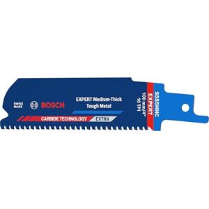Bosch 10x Expert Medium-Thick Tough Metal S555HHC Blade (for Steel, Stainless Steel Pipes, Length 100 mm, Professional Accessory Reciprocating Saw) Bosch 10x Expert Medium-Thick Tough Metal S555HHC Blade (for Steel, Stainless Steel Pipes, Length 100 mm, Professional Accessory Reciprocating Saw)