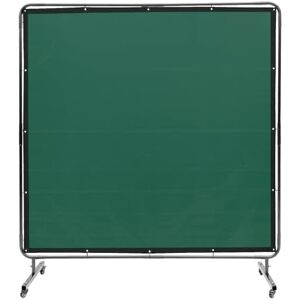 VEVOR Welding Screen with Frame, 6' x 6' Welding Curtain Screen, Flame-Resistant Vinyl Welding Protection Screen on 4 Swivel Wheels (2 Lockable), Moveable & Professional for Workshop/Industrial, Green VEVOR Welding Screen with Frame, 6' x 6' Welding Curtain Screen, Flame-Resistant Vinyl Welding Protection Screen on 4 Swivel Wheels (2 Lockable), Moveable & Professional for Workshop/Industrial, Green