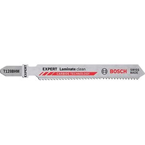 Bosch Professional 3x Expert ‘Laminate Clean’ T 128 BHM Jigsaw Blade (for Solid Laminate Vinyl, PVC, HPL High pressure laminate, Length 92 mm, Accessories Jigsaw) Bosch Professional 3x Expert ‘Laminate Clean’ T 128 BHM Jigsaw Blade (for Solid Laminate Vinyl, PVC, HPL High pressure laminate, Length 92 mm, Accessories Jigsaw)