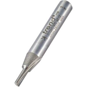 Trend Professional Single Flute Cutter, 1/4 Inch Shank, 2.7mm Cut Diameter & 8mm Cut Length, Tungsten Carbide Tipped, 2/12X1/4TC Trend Professional Single Flute Cutter, 1/4 Inch Shank, 2.7mm Cut Diameter & 8mm Cut Length, Tungsten Carbide Tipped, 2/12X1/4TC