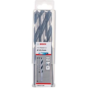 Bosch Professional 5-Piece PointTeQ HSS Twist Drill Bit (for Metal, 12.2 x 101 x 151 mm, Drill Driver Accessories) Bosch Professional 5-Piece PointTeQ HSS Twist Drill Bit (for Metal, 12.2 x 101 x 151 mm, Drill Driver Accessories)