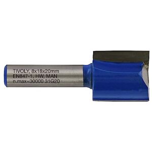 Tivoly XT60642067841 Straight Router Bits 2 Diamond Cut Cutters Diameter 18 mm, Blue Tivoly XT60642067841 Straight Router Bits 2 Diamond Cut Cutters Diameter 18 mm, Blue