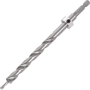Trend HSS Pocket Hole Jig Drill Bit with Quick Release Short Shank & Depth Setting Collar, 9.5mm, Drill Bit for Hardwoods & Softwoods, PH/DRILL/95QS Trend HSS Pocket Hole Jig Drill Bit with Quick Release Short Shank & Depth Setting Collar, 9.5mm, Drill Bit for Hardwoods & Softwoods, PH/DRILL/95QS