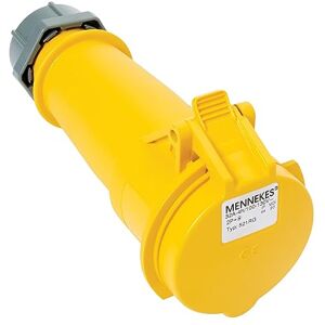 Trend 110V Yellow 32A In-Line Socket, Reliable Power Accessory for T11ELK Router, BS4343 Compliant, SOCK/110V/32A Trend 110V Yellow 32A In-Line Socket, Reliable Power Accessory for T11ELK Router, BS4343 Compliant, SOCK/110V/32A