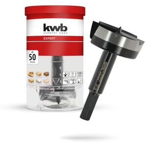 kwb Forstner Bit, Ø 50 mm, Cup Drill Bit (for Wood, Forged Drill Head, Special Grinding, Fast, Tear-Free Drill Holes, 4-Sided Ground Centre Point, Durable, for Cordless Screwdrivers & Drills) kwb Forstner Bit, Ø 50 mm, Cup Drill Bit (for Wood, Forged Drill Head, Special Grinding, Fast, Tear-Free Drill Holes, 4-Sided Ground Centre Point, Durable, for Cordless Screwdrivers & Drills)