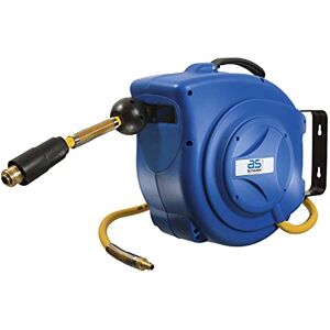 as - Schwabe as Schwabe 12612 10 m Retractable Compressed-Air Hose Reel and 1 m Connection Hose Blue as - Schwabe as Schwabe 12612 10 m Retractable Compressed-Air Hose Reel and 1 m Connection Hose Blue