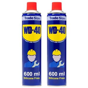 WD-40 Multi Use Lubricant Spray Original Twin Pack, WD40 Spray Lubricant for Maintenance, Rust Protection, and Water Displacement, on Gears, Threads, and Hinges, 2-Pack WD-40 Multi Use Lubricant Spray Original Twin Pack, WD40 Spray Lubricant for Maintenance, Rust Protection, and Water Displacement, on Gears, Threads, and Hinges, 2-Pack