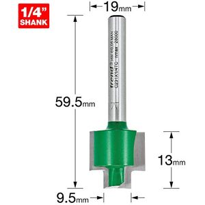 Trend CraftPro Rebater Router Cutter Bit, 1/4 Inch Shank, 13mm Cut Length and 9.5/19mm Cut Diameter, Tungsten Carbide Tipped, C231X1/4TC Trend CraftPro Rebater Router Cutter Bit, 1/4 Inch Shank, 13mm Cut Length and 9.5/19mm Cut Diameter, Tungsten Carbide Tipped, C231X1/4TC