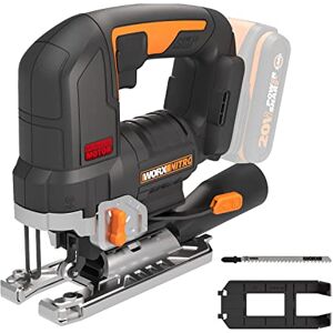 WORX Nitro 18V (20V Max) Cordless Jigsaw, PowerShare, Brushless, 3500spm, Maximum in Wood 120mm, Steel 10mm, WX542.9 WORX Nitro 18V (20V Max) Cordless Jigsaw, PowerShare, Brushless, 3500spm, Maximum in Wood 120mm, Steel 10mm, WX542.9
