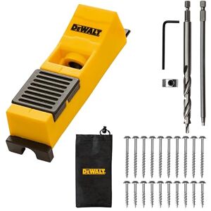 DeWalt Single Pocket Hole Jig Kit with Storage Bag – Pocket Hole Jig with Drill Guide, Pocket Hole Drill Bit & Pocket Screws – Heavy-Duty, Jointing Tool Drill Jig for Woodworking Projects DeWalt Single Pocket Hole Jig Kit with Storage Bag – Pocket Hole Jig with Drill Guide, Pocket Hole Drill Bit & Pocket Screws – Heavy-Duty, Jointing Tool Drill Jig for Woodworking Projects