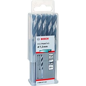 Bosch Professional 10-Piece PointTeQ HSS Twist Drill Bit (for Metal, 7.3 x 69 x 109 mm, Drill Driver Accessories) Bosch Professional 10-Piece PointTeQ HSS Twist Drill Bit (for Metal, 7.3 x 69 x 109 mm, Drill Driver Accessories)