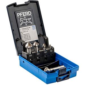 PFERD HSS Cone/Deburring Countersink Set, 5 Pieces, 90°, Diameter 6.3-25.0 mm, DIN 335 C, 25202153 for Countersinking 90° Screws PFERD HSS Cone/Deburring Countersink Set, 5 Pieces, 90°, Diameter 6.3-25.0 mm, DIN 335 C, 25202153 for Countersinking 90° Screws