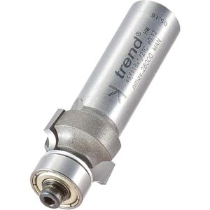 Trend Professional Bearing Guided Ovolo Router Cutter, 3mm Radius, 1/2 Inch Shank, 18.7mm Cut Diameter & 9.5mm Cut Length, Two Bearings, Tungsten Carbide Tipped, 46/118X1/2TC Trend Professional Bearing Guided Ovolo Router Cutter, 3mm Radius, 1/2 Inch Shank, 18.7mm Cut Diameter & 9.5mm Cut Length, Two Bearings, Tungsten Carbide Tipped, 46/118X1/2TC