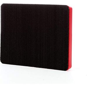3M (TM) Hookit(TM) Pad 20433, Hook and Loop Attachment, 4" Length x 3" Width x 1/2" Thick, Red (Pack of 1) 3M (TM) Hookit(TM) Pad 20433, Hook and Loop Attachment, 4" Length x 3" Width x 1/2" Thick, Red (Pack of 1)