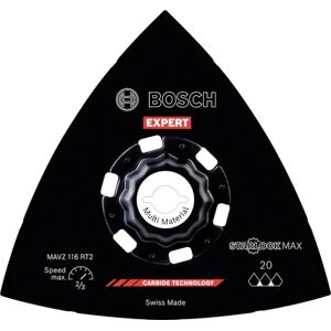 Bosch 1x Expert MAVZ 116 RT2 Sanding Plate (for Mortar, Glue, Ø mm, Grit 20, Professional Accessory Multitool) Bosch 1x Expert MAVZ 116 RT2 Sanding Plate (for Mortar, Glue, Ø mm, Grit 20, Professional Accessory Multitool)