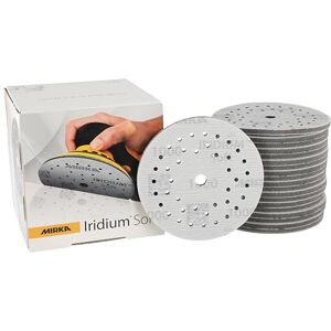 Mirka Iridium Soft sanding discs Ø 125 mm/grit P1000 / Hook & Loop Multifit / 20 pieces/foam-based abrasive for precise dry sanding, clear lacquer sanding, finish Mirka Iridium Soft sanding discs Ø 125 mm/grit P1000 / Hook & Loop Multifit / 20 pieces/foam-based abrasive for precise dry sanding, clear lacquer sanding, finish