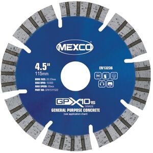 Mexco GPX10-15 General Purpose Concrete Diamond Blade, Cutting Disc for Non-Abrasive Building Materials 350mm, 15mm Segment Height, 20mm Bore Mexco GPX10-15 General Purpose Concrete Diamond Blade, Cutting Disc for Non-Abrasive Building Materials 350mm, 15mm Segment Height, 20mm Bore